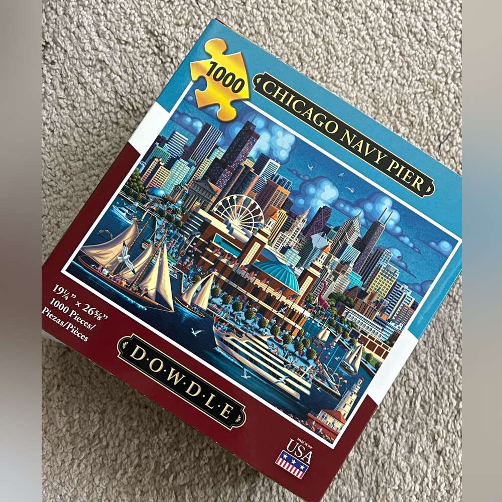 Dowdle Jigsaw Puzzle Chicago Navy Pier 1000 piece NWT